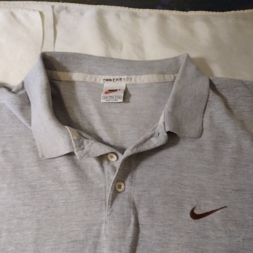 Vintage 90s Nike Small Swoosh Logo Polo Shirt - Picture 3 of 7